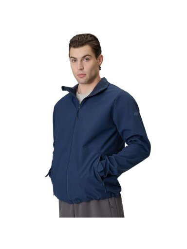 4F vyriška softshell striukė M548 tamsiai mėlyna