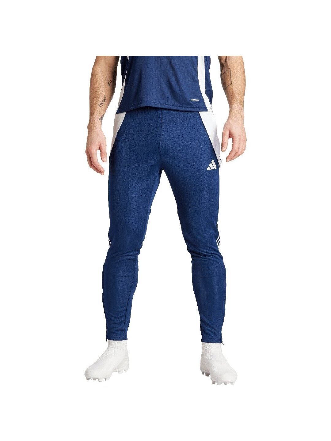 Adidas Tiro 24 Slim Training vyriškos kelnės, tamsiai mėlynos spalvos IR9344 2