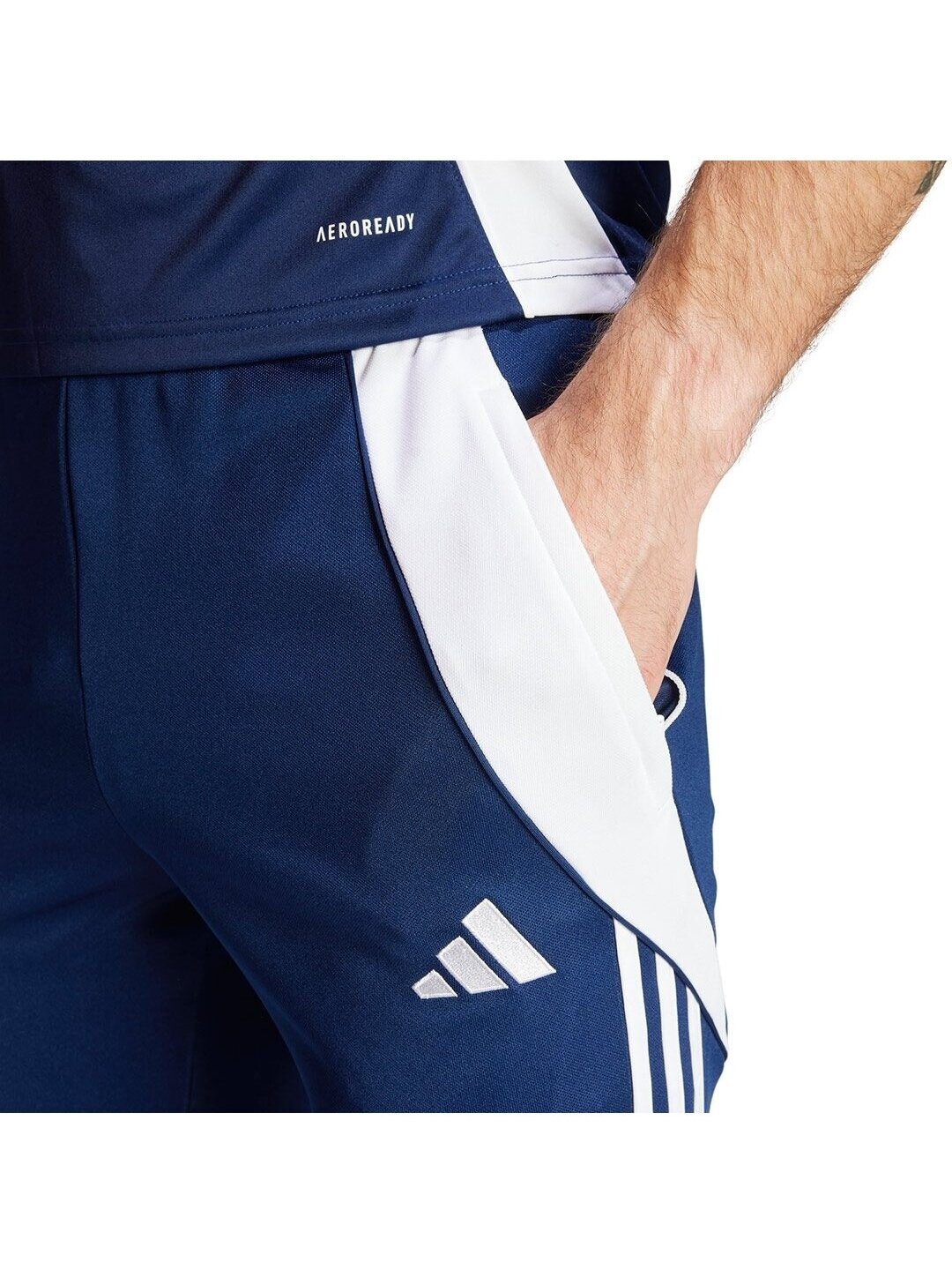 Adidas Tiro 24 Slim Training vyriškos kelnės, tamsiai mėlynos spalvos IR9344 4 Adidas Tiro 24 Slim Training vyriškos kelnės, tamsiai mėlynos spalvos IR9344 4