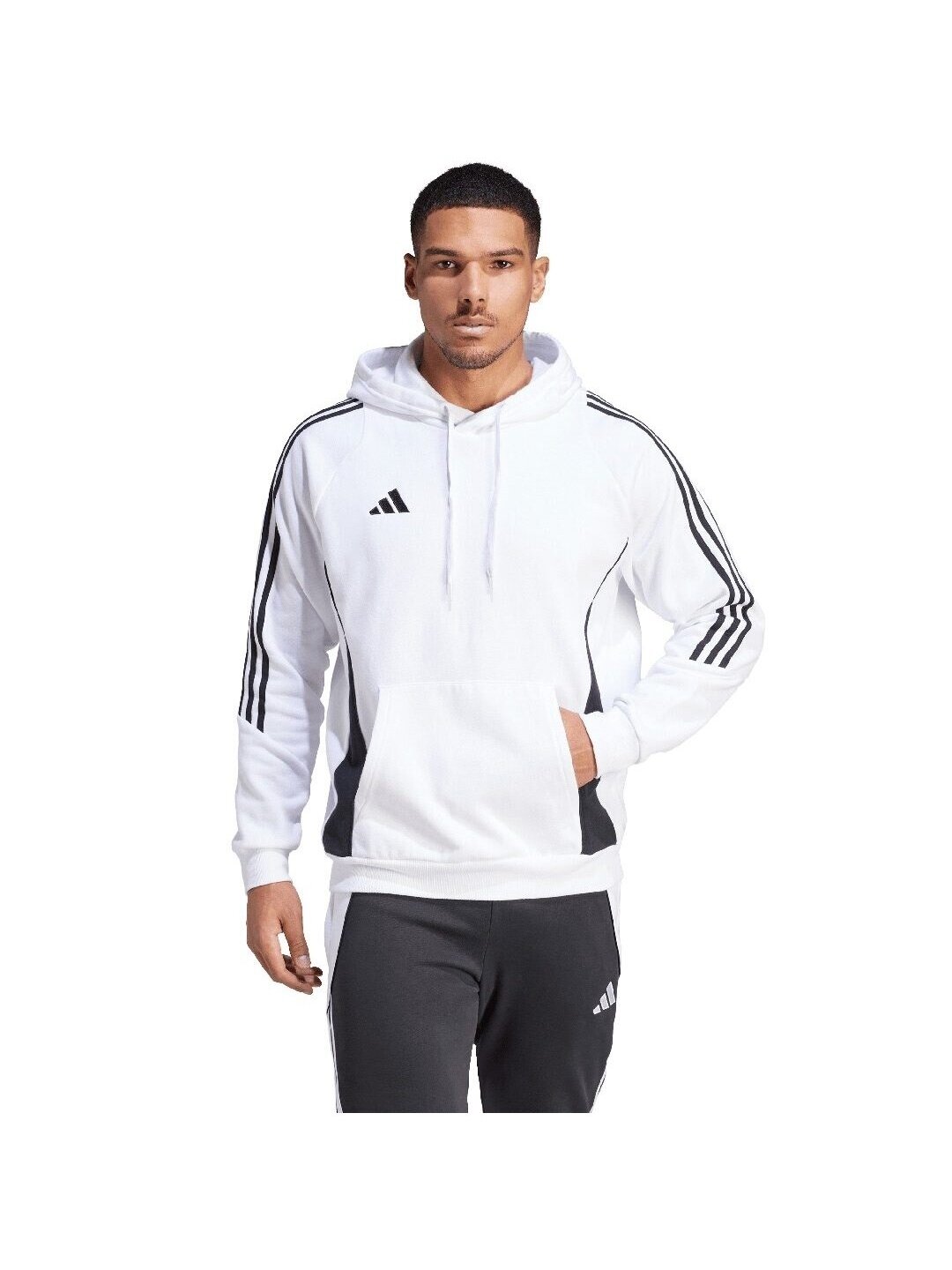 Adidas Tiro 24 Sweat Hooded vyriškas džemperis baltas IR7547 2