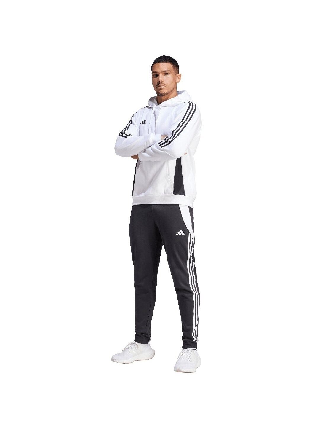 Adidas Tiro 24 Sweat Hooded vyriškas džemperis baltas IR7547 4