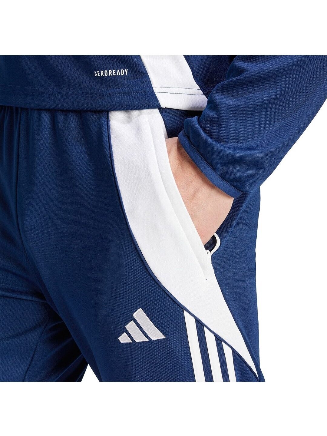 Adidas Tiro 24 Training vyriškos kelnės, tamsiai mėlynos IR9343 4 Adidas Tiro 24 Training vyriškos kelnės, tamsiai mėlynos IR9343 4