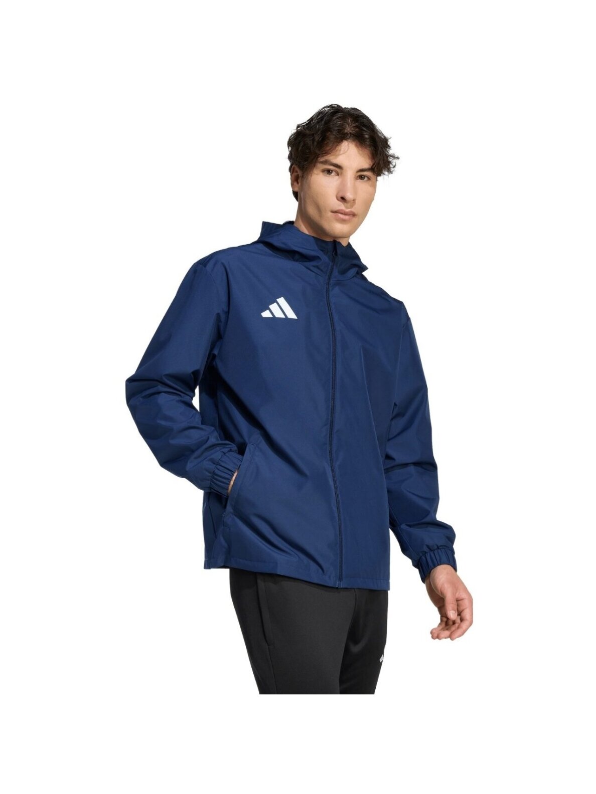 Adidas Entrada 26 All Weather vyriška striukė tamsiai mėlyna JZ9102 3 Adidas Entrada 26 All Weather vyriška striukė tamsiai mėlyna JZ9102 3