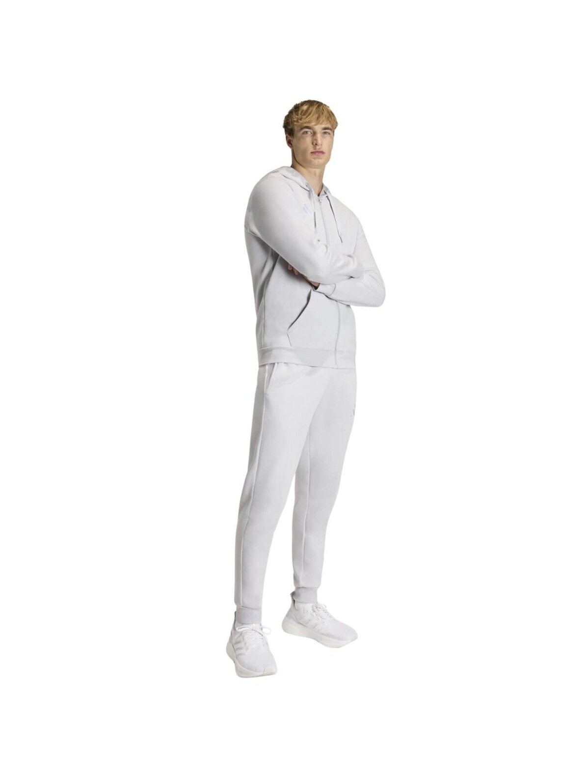 Adidas Entrada 26 Full Zip Hoody vyrams pilka KF5947 5 Adidas Entrada 26 Full Zip Hoody vyrams pilka KF5947 5