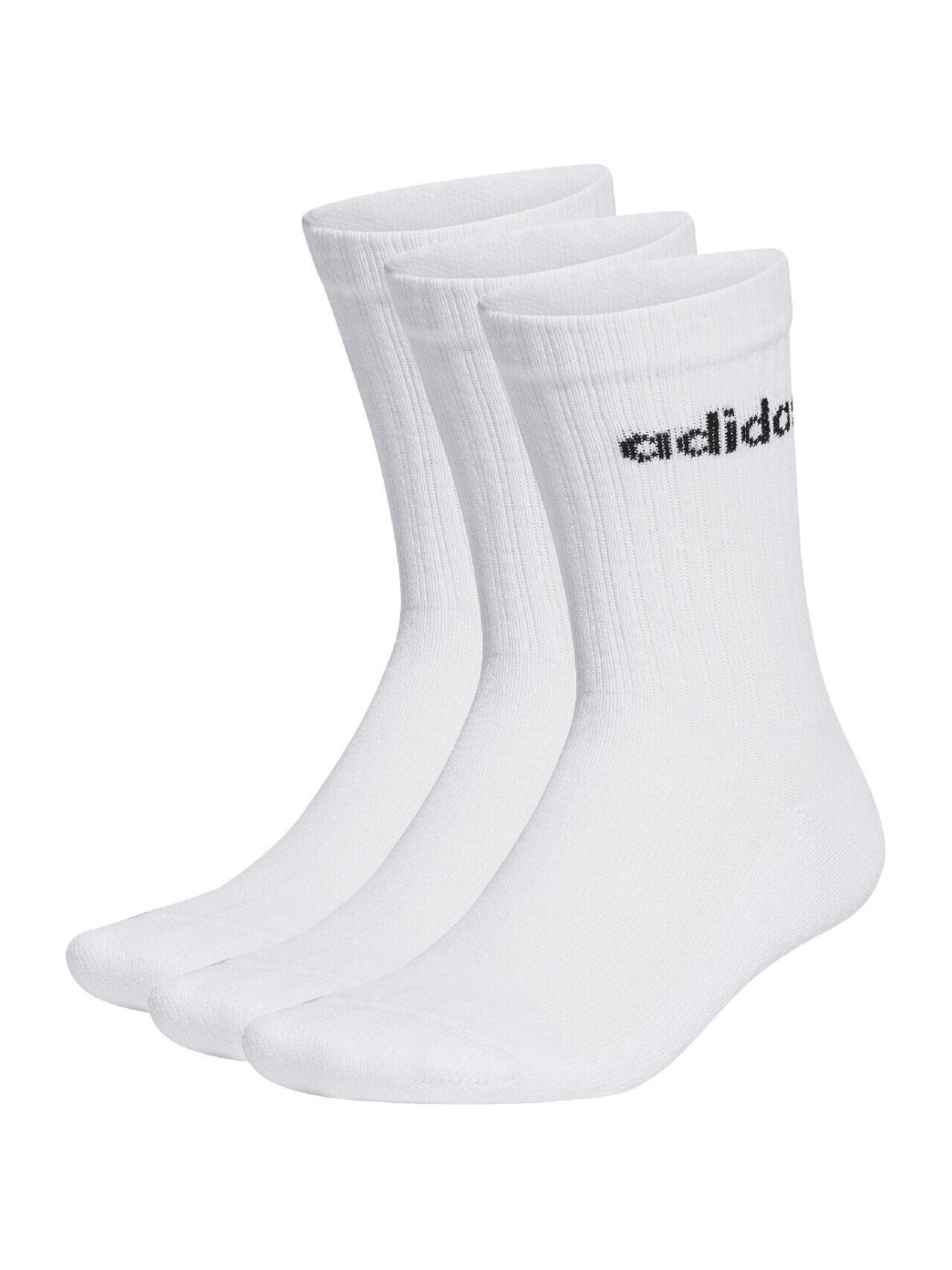 Adidas Linear Crew Cushioned kojinės 3poros baltos HT3455