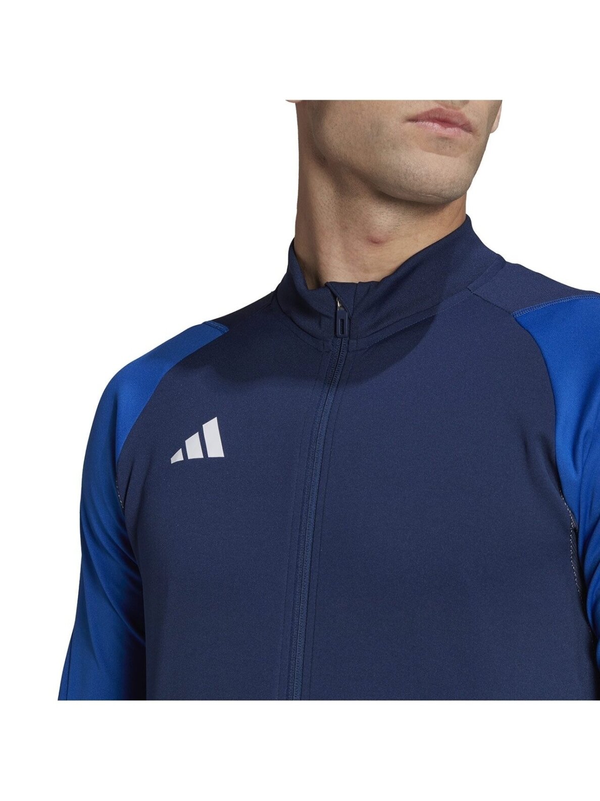 Adidas Tiro 23 Competition Training vyriškas džemperis, tamsiai mėlynos ir mėlynos spalvos HK7649 5
