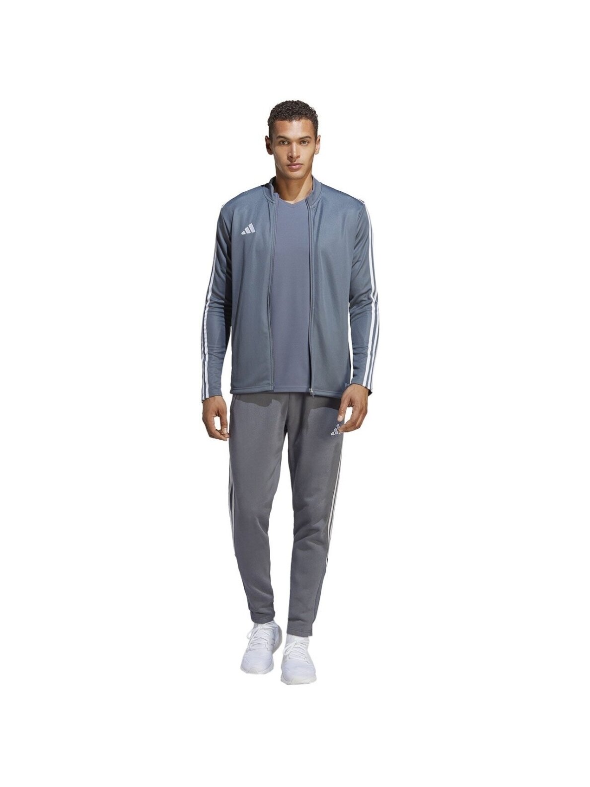 Adidas Tiro 23 League Sweat Tracksuit Bottoms vyriškos sportinis kostiumas pilkos spalvos HZ3019 4