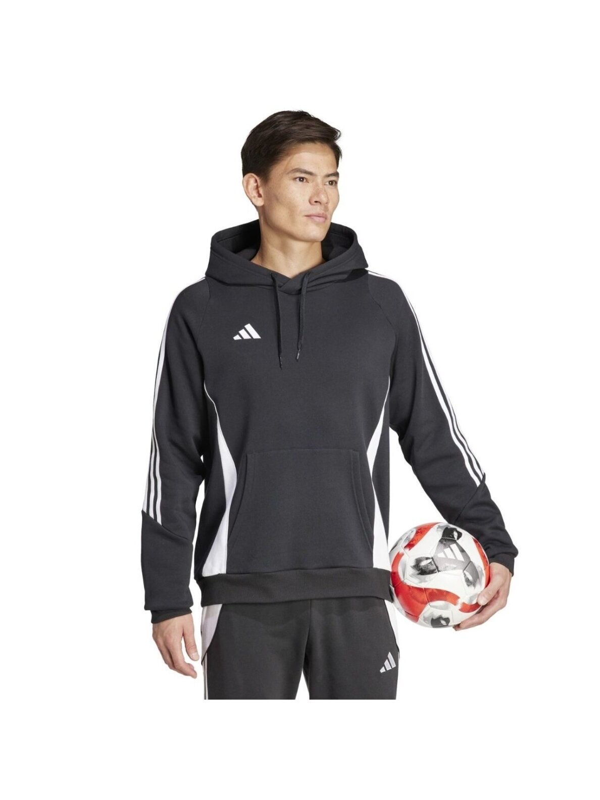 Adidas Tiro 24 Sweat Hooded vyriškas džemperis juodas IJ7673 3 Adidas Tiro 24 Sweat Hooded vyriškas džemperis juodas IJ7673 3