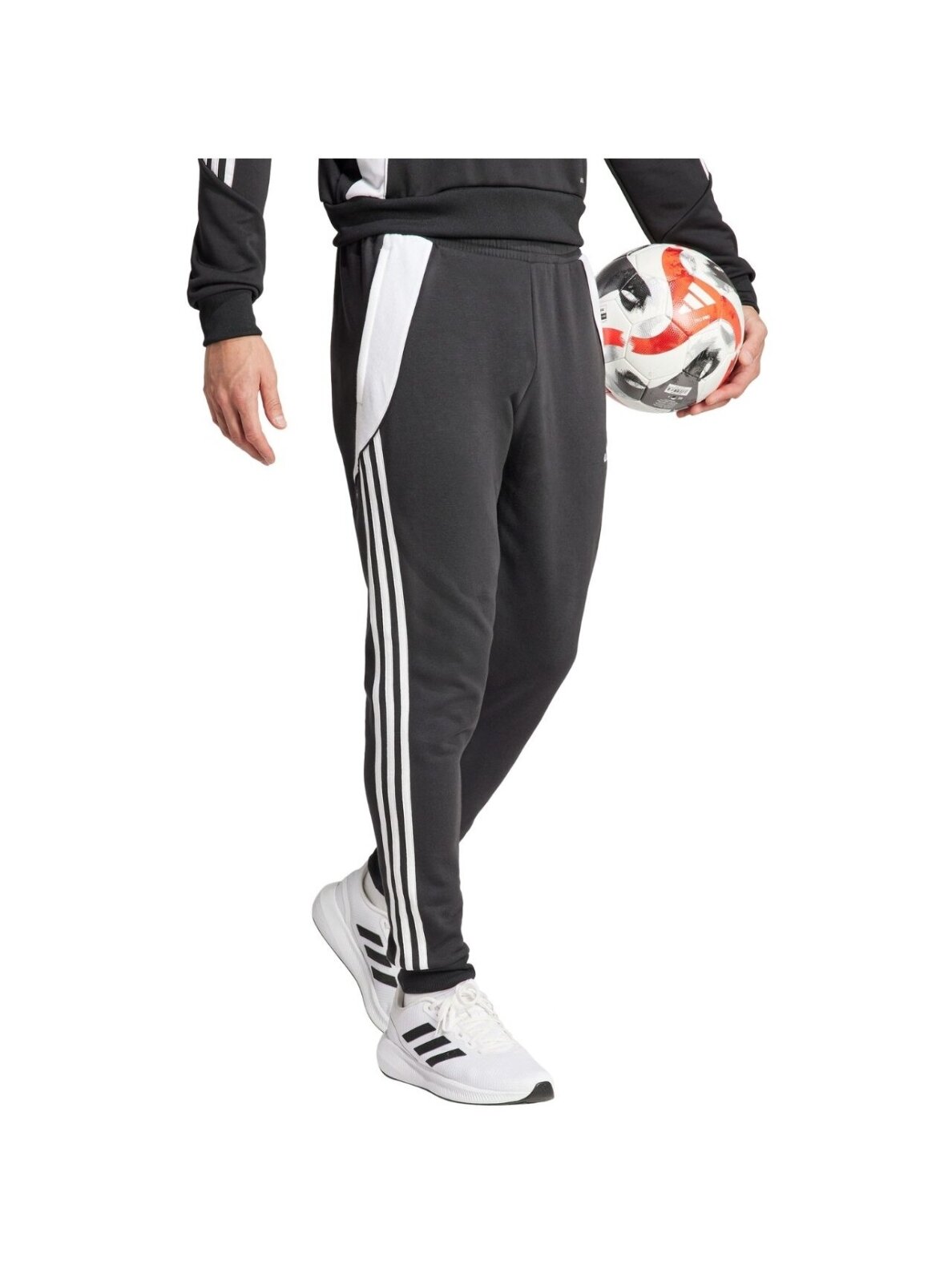 Adidas Tiro 24 Sweat vyriškos kelnės juodai baltos IP1976 5