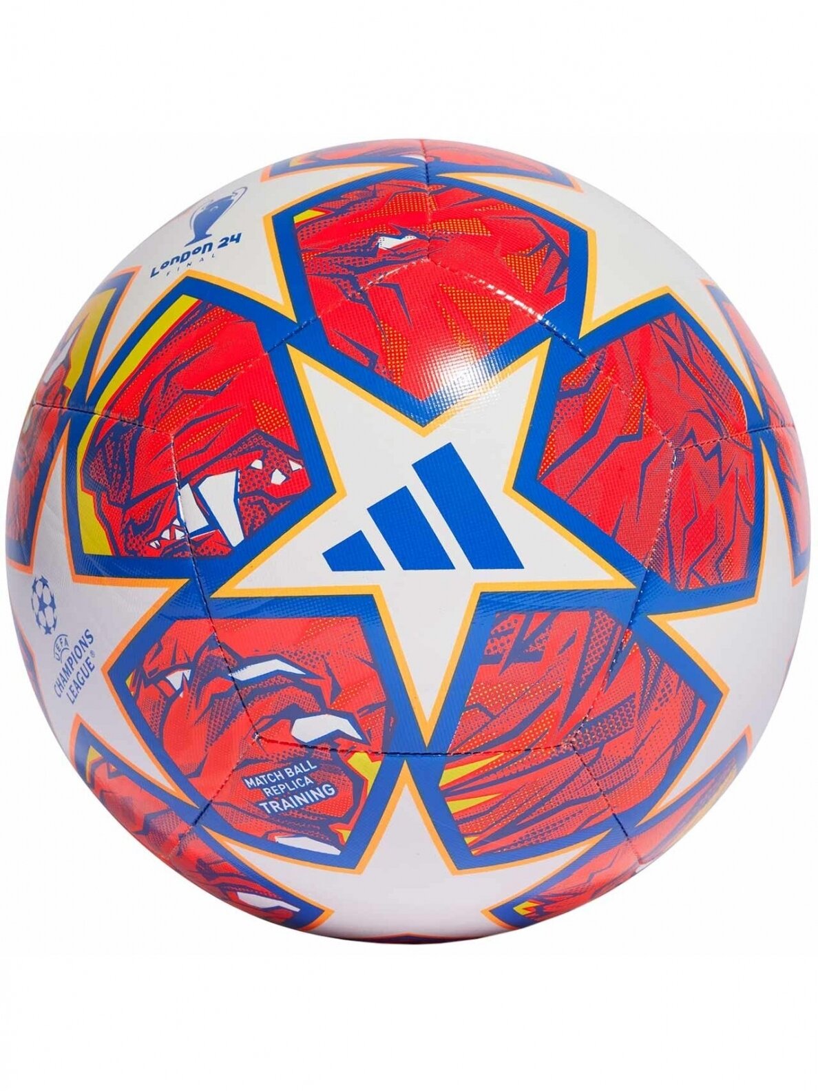 Adidas UCL Training futbolo kamuolys balta ir raudona IN9332 Adidas UCL Training futbolo kamuolys balta ir raudona IN9332