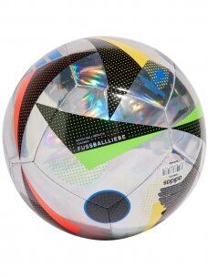 Adidas Euro24 Fussballliebe Training Foil futbolo kamuolys sidabrinis IN9368