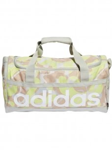 Adidas sportinis krepšys Linear Graphic Duffel S smėlio/ruda/geltona IJ5638