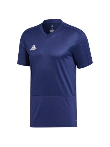 Adidas Condivo 18 Training Jersey vyriški marškinėliai, tamsiai mėlyni CV8233