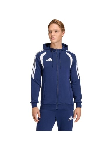 Adidas džemperis vyrams Tiro 26 League Sweat Full Zip Hoodie tamsiai mėlynas KF3320