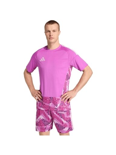 Adidas Tiro 26 Competition Goalkeeper Jersey vyriški vartininko marškinėliai rožiniai KC5355