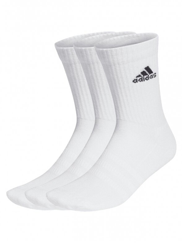 Adidas Cushioned Crew Socks 3poros baltos spalvos HT3446 Adidas Cushioned Crew Socks 3poros baltos spalvos HT3446