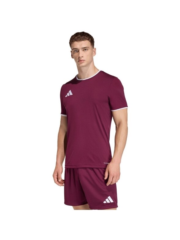 Adidas Entrada 26 Jersey marškinėliai vyrams bordo JZ2507 2 Adidas Entrada 26 Jersey marškinėliai vyrams bordo JZ2507 2