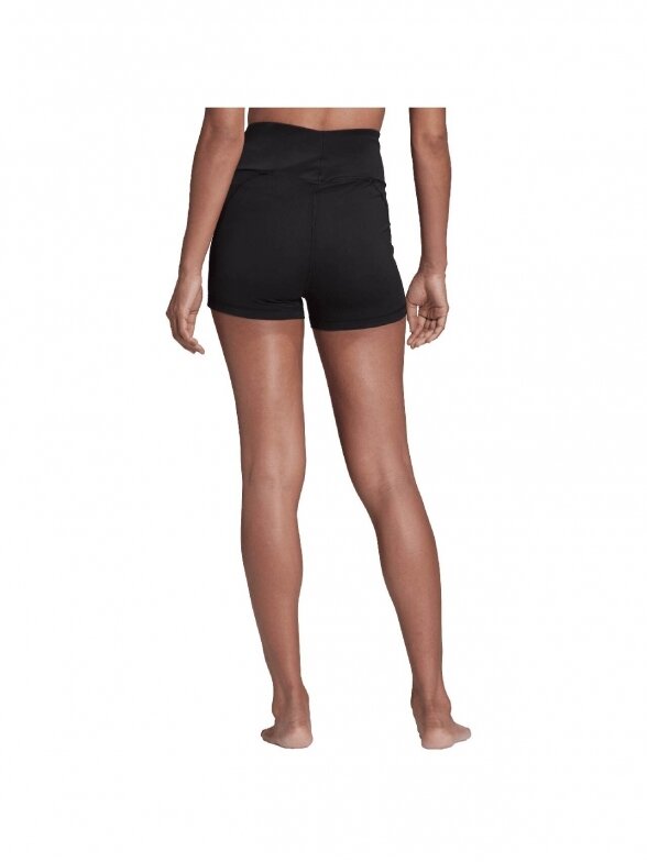 Adidas Moteriški šortai Yoga Essentials aukšto juosmens juodi HD6825 1
