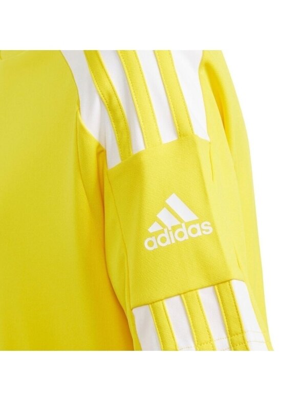 Adidas Squadra 21 Jersey Jaunimo marškinėliai, geltoni GN5744 3 Adidas Squadra 21 Jersey Jaunimo marškinėliai, geltoni GN5744 3