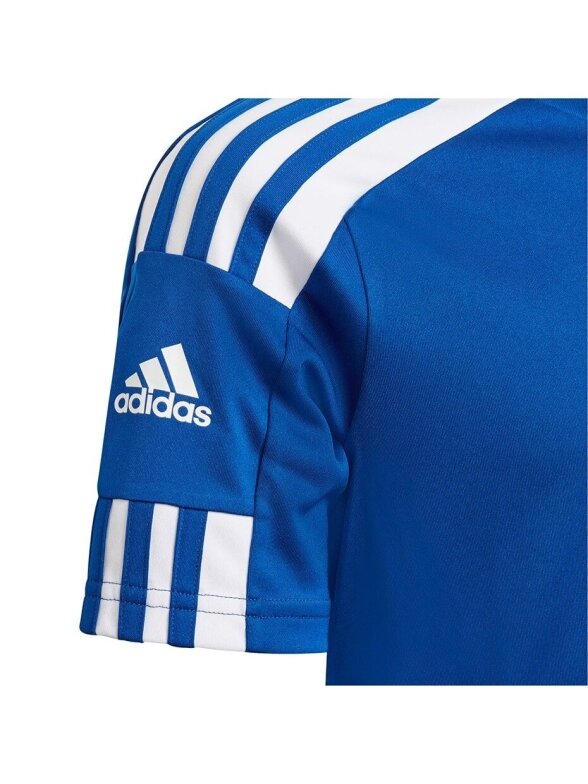 Adidas Squadra 21 Jersey Jaunimo marškinėliai, mėlyni GK9151 3 Adidas Squadra 21 Jersey Jaunimo marškinėliai, mėlyni GK9151 3