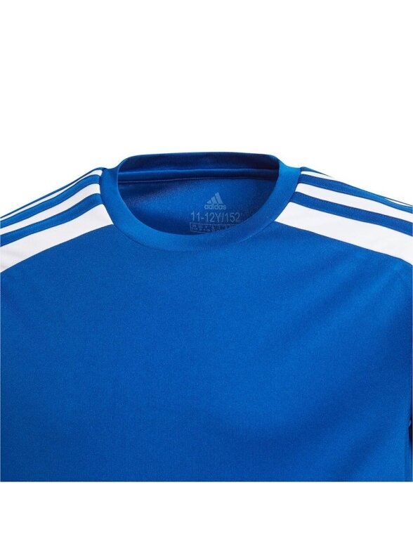 Adidas Squadra 21 Jersey Jaunimo marškinėliai, mėlyni GK9151 4 Adidas Squadra 21 Jersey Jaunimo marškinėliai, mėlyni GK9151 4