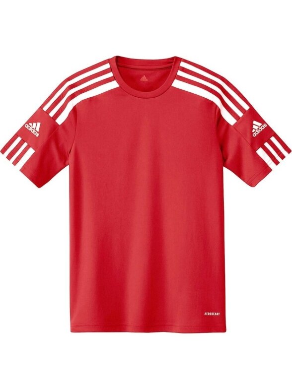 Adidas Squadra 21 Jersey jaunimo marškinėliai, raudoni GN5746 3 Adidas Squadra 21 Jersey jaunimo marškinėliai, raudoni GN5746 3