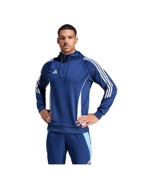 Adidas Tiro 24 Training vyriškas džemperis su gobtuvu, mėlynas IR9398 2 Adidas Tiro 24 Training vyriškas džemperis su gobtuvu, mėlynas IR9398 2