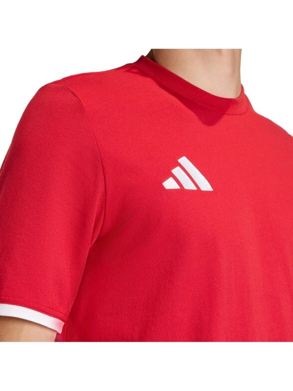 Adidas vyriški marškinėliai Entrada 26 Tee raudoni JZ6676 4