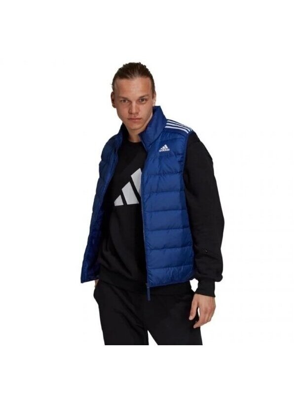 Adidas Essentials Down Vest liemenė vyrams mėlyna GT9136 Adidas Essentials Down Vest liemenė vyrams mėlyna GT9136