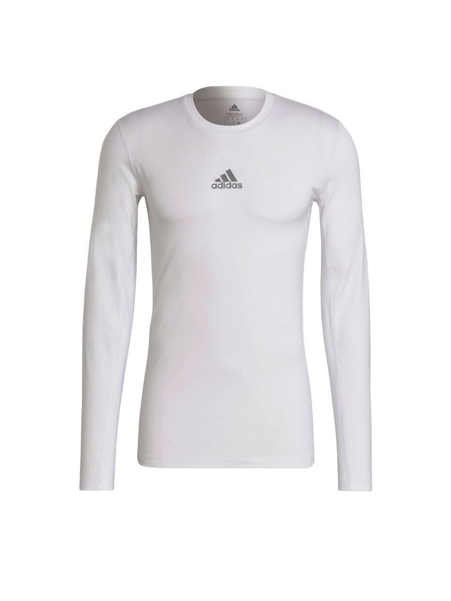 Adidas Compression Long vyriški marškinėliai balti GU7334