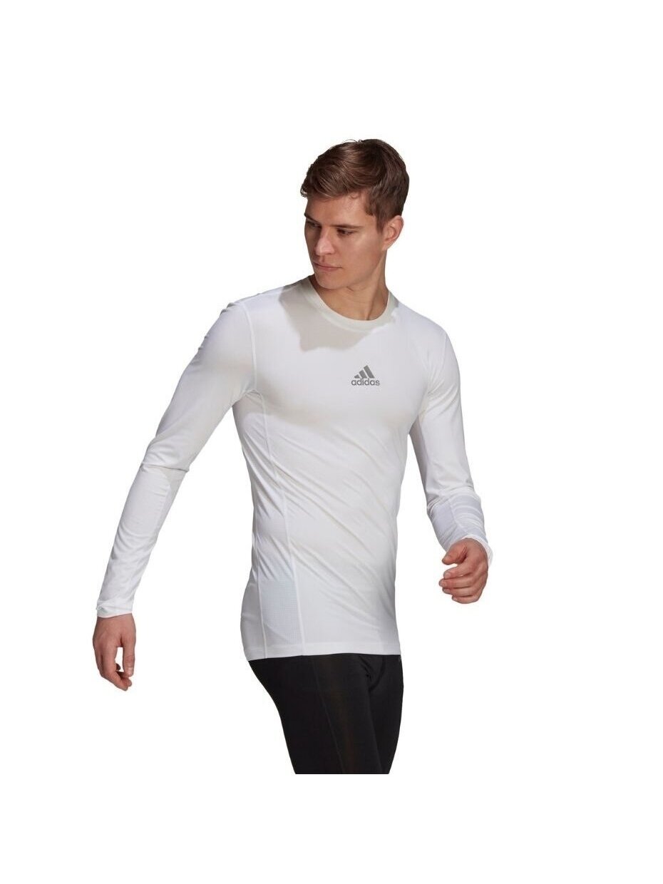 Adidas Compression Long vyriški marškinėliai balti GU7334 2