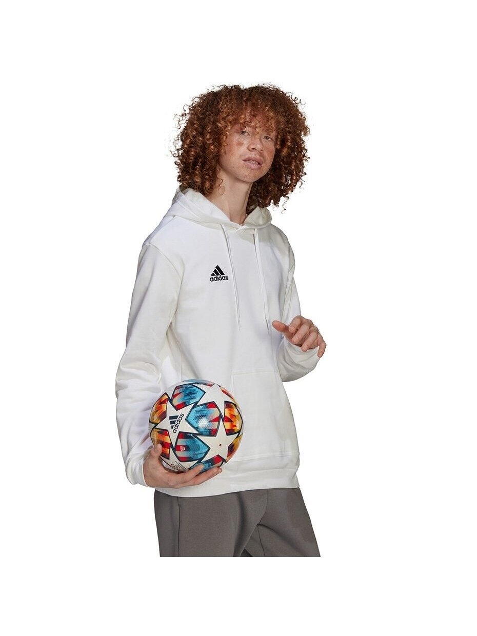 Adidas Entrada 22 Hoody vyriškas džemperis, baltas HG6302 Adidas Entrada 22 Hoody vyriškas džemperis, baltas HG6302