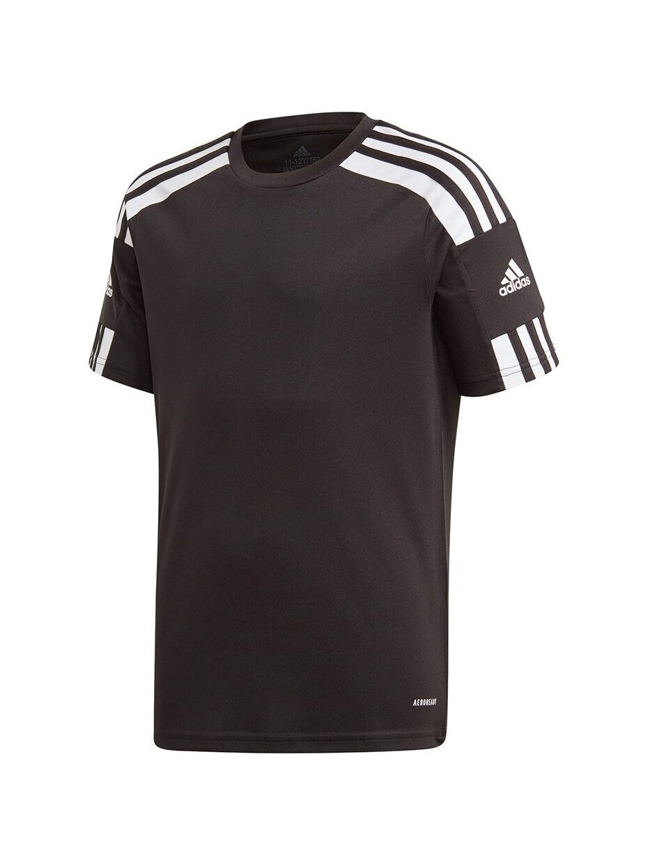 Adidas Squadra 21 Jersey Jaunimo marškinėliai, juodi GN5739 3 Adidas Squadra 21 Jersey Jaunimo marškinėliai, juodi GN5739 3