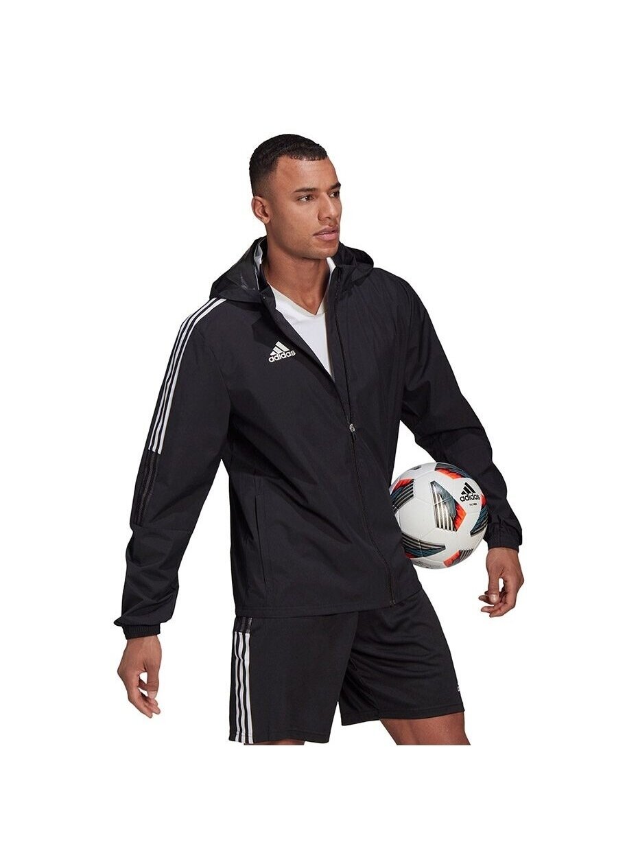 Adidas Tiro 21 Allweather vyriški džemperiai juodi GH4466 3