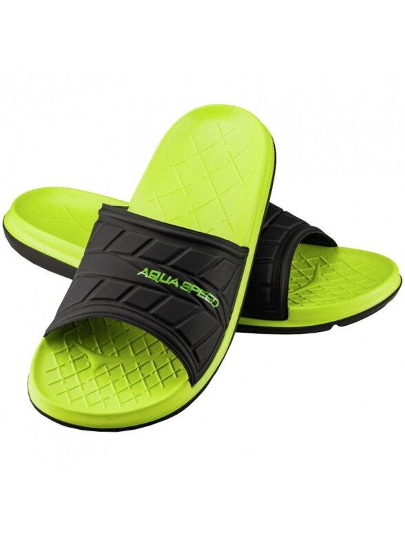 Aqua-Speed ​​​​Aspen šlepetės žalios/ juodos 3