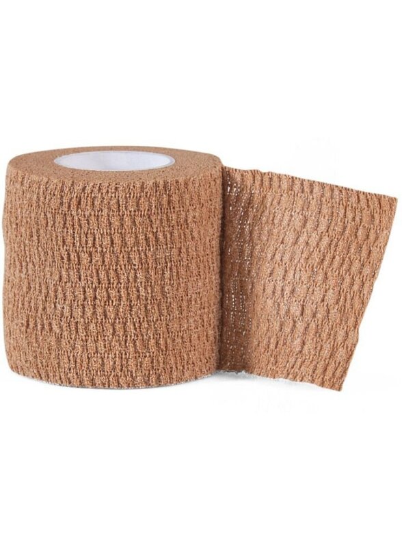 Select savaiminio lipnumo bandažas, 7,5 cm x 4,5 m, rudas, 14698 Select savaiminio lipnumo bandažas, 7,5 cm x 4,5 m, rudas, 14698