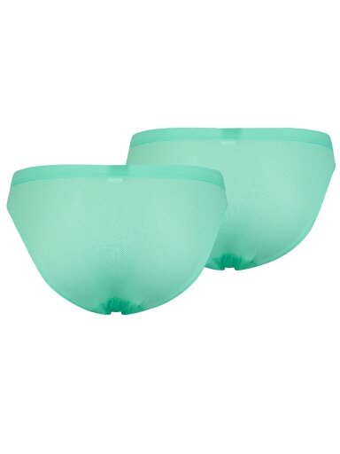 Puma moteriškas apatinis trikotažas PUMA Micro Mesh Bikini 2P mint 907632 01