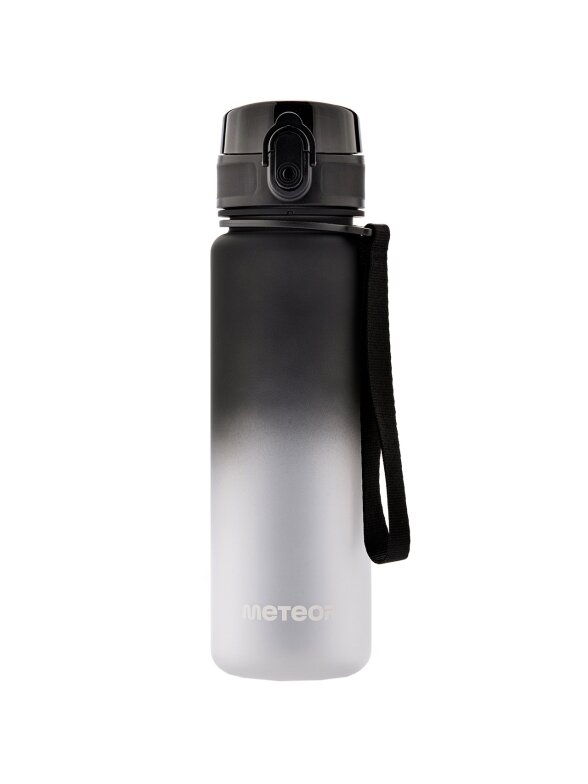Meteor buteliukas 500 ml juodai baltas 10108 Meteor buteliukas 500 ml juodai baltas 10108