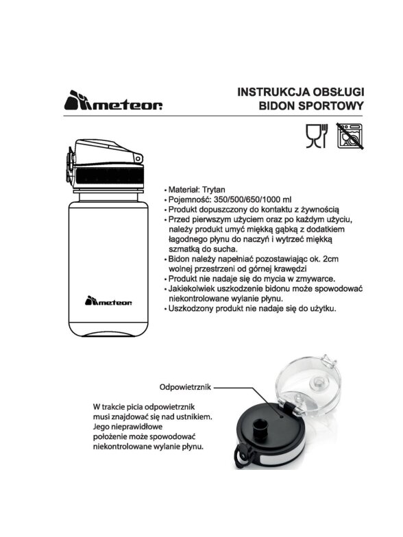 Butelis Meteor 500 ml tamsiai mėlynas 74588 5