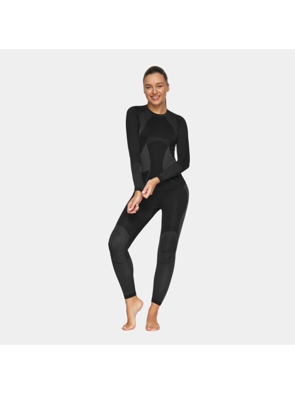 Alpinus Active Base Layer Set moteriškas termo apatinis trikotažas, juoda ir pilka GT43253