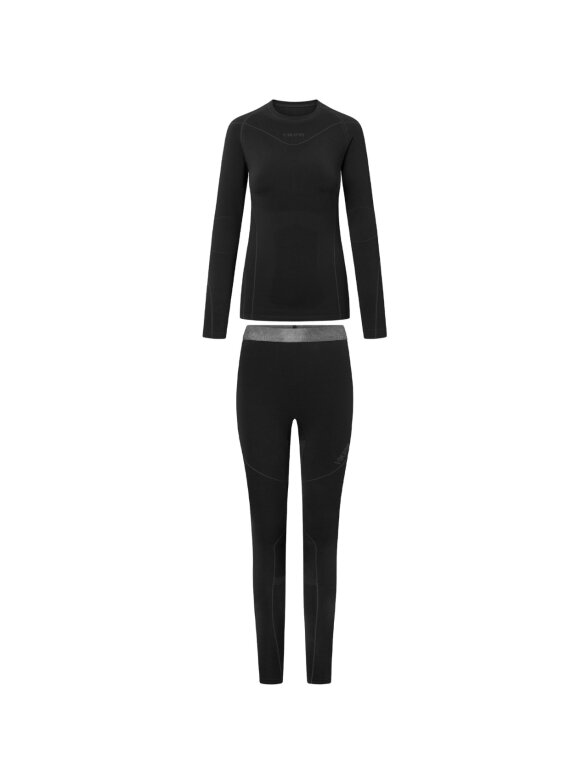 Viking Gaja Lady Set termoaktyvūs apatiniai moterims juodi 500-27-5512-0900 1