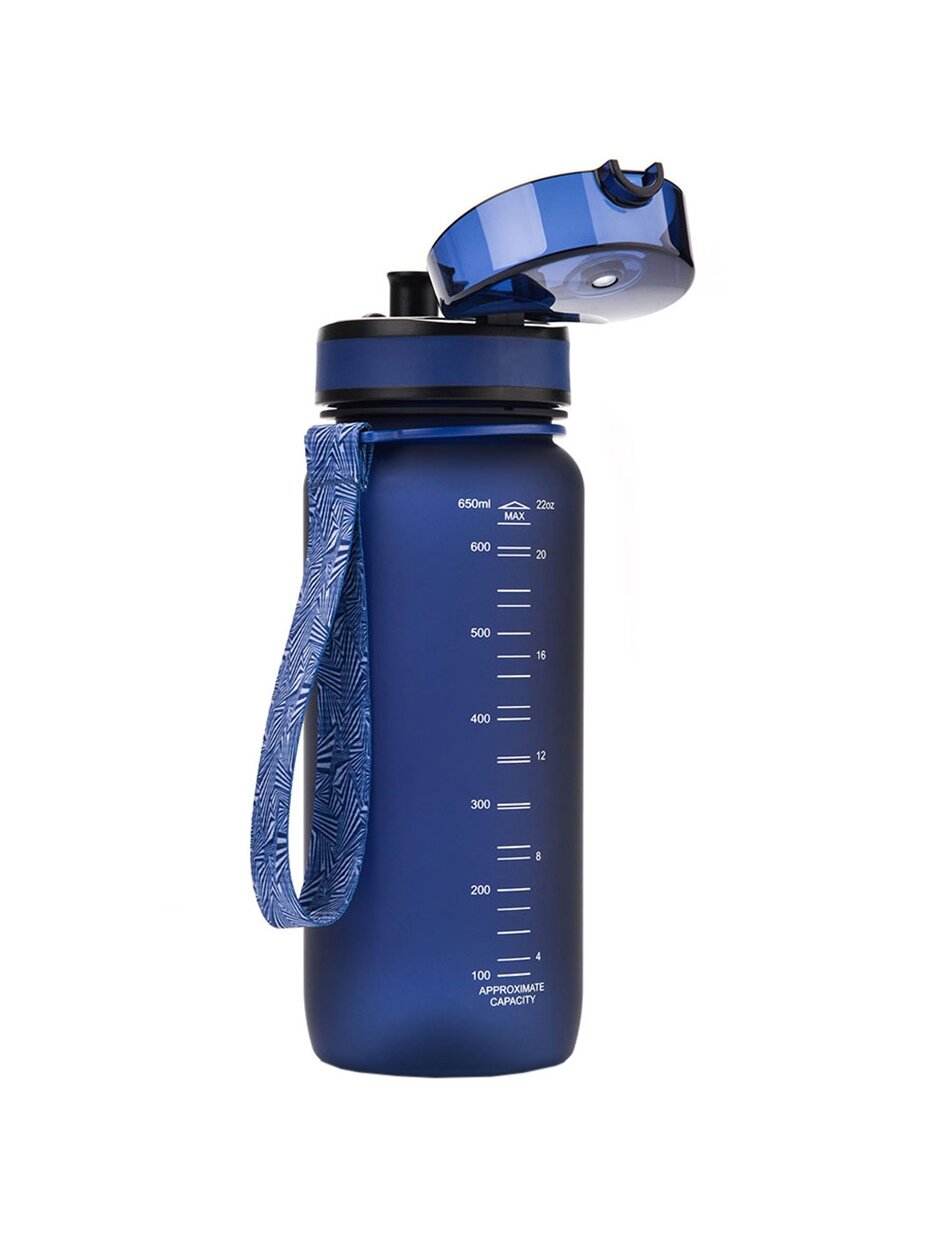 Meteor sportinis buteliukas 650ml tamsiai mėlynas 74601 1