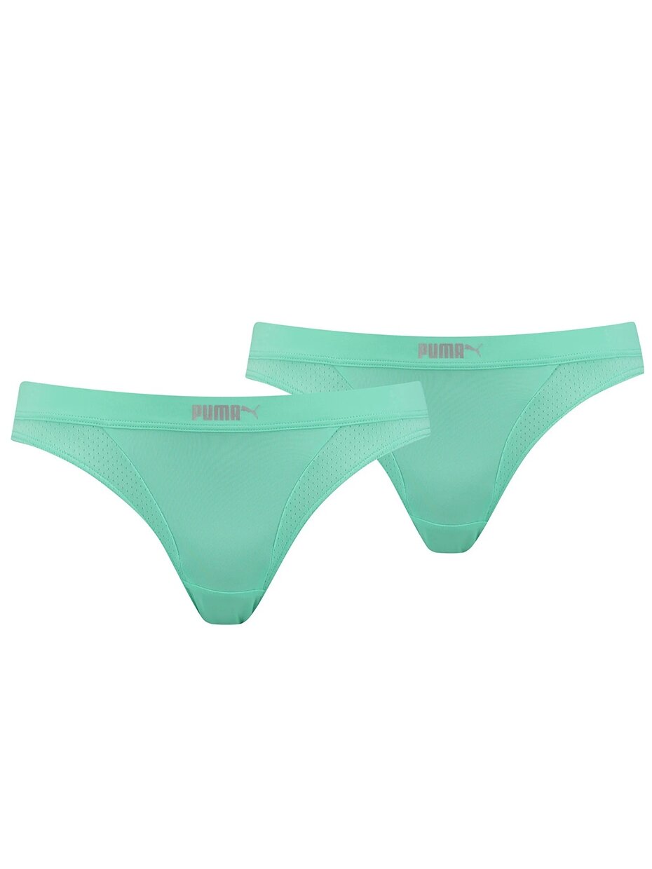 Puma moteriškas apatinis trikotažas PUMA Micro Mesh Bikini 2P mint 907632 01 Puma moteriškas apatinis trikotažas PUMA Micro Mesh Bikini 2P mint 907632 01