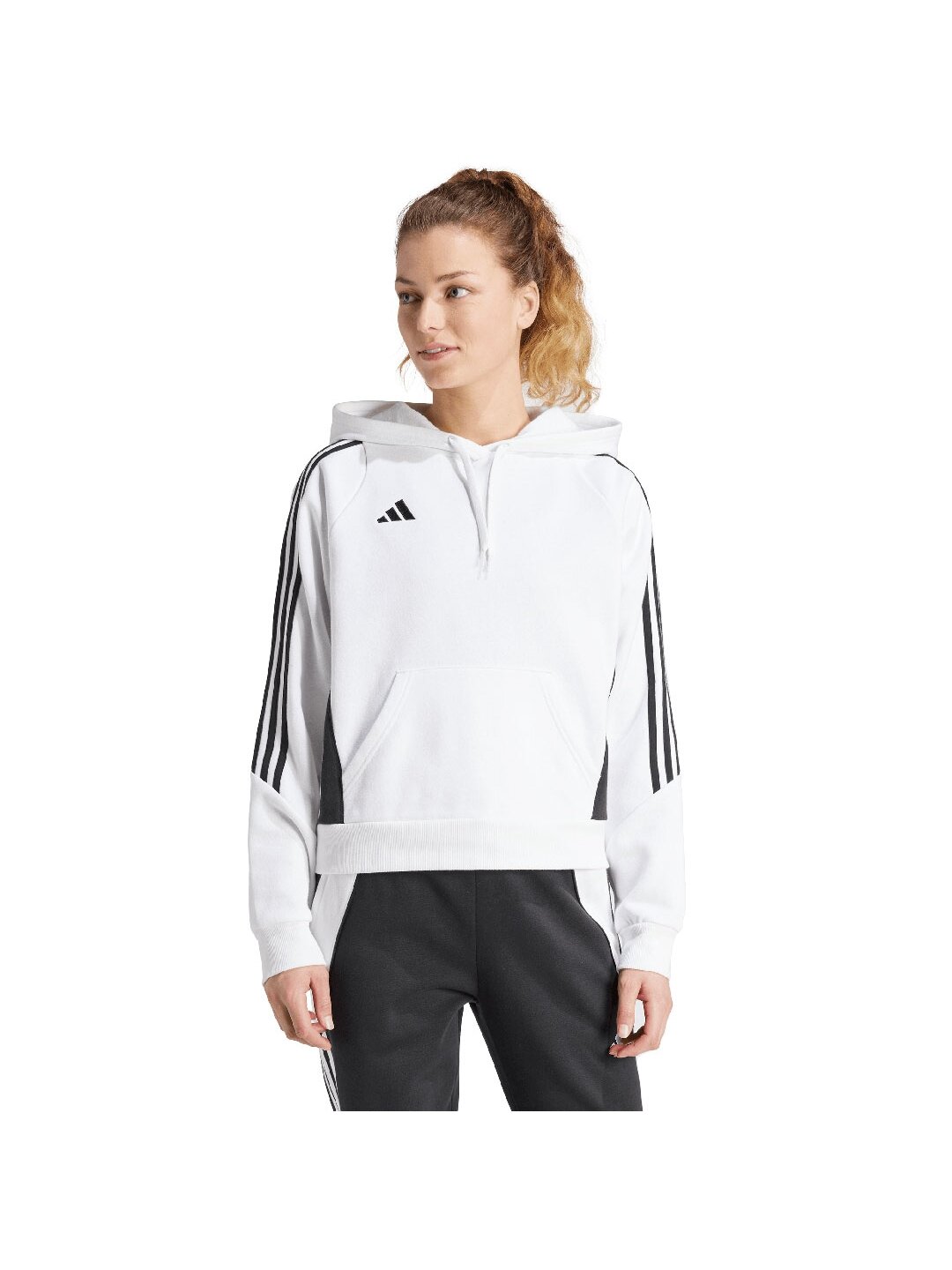 Adidas Tiro 24 Moteriški džemperiai su gobtuvu balti IR7508 2 Adidas Tiro 24 Moteriški džemperiai su gobtuvu balti IR7508 2