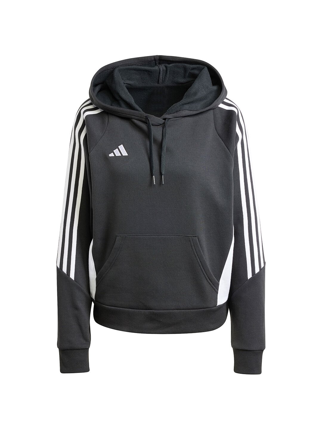Adidas Tiro 24 Moteriški džemperiai su gobtuvu juodi IJ5607 Adidas Tiro 24 Moteriški džemperiai su gobtuvu juodi IJ5607