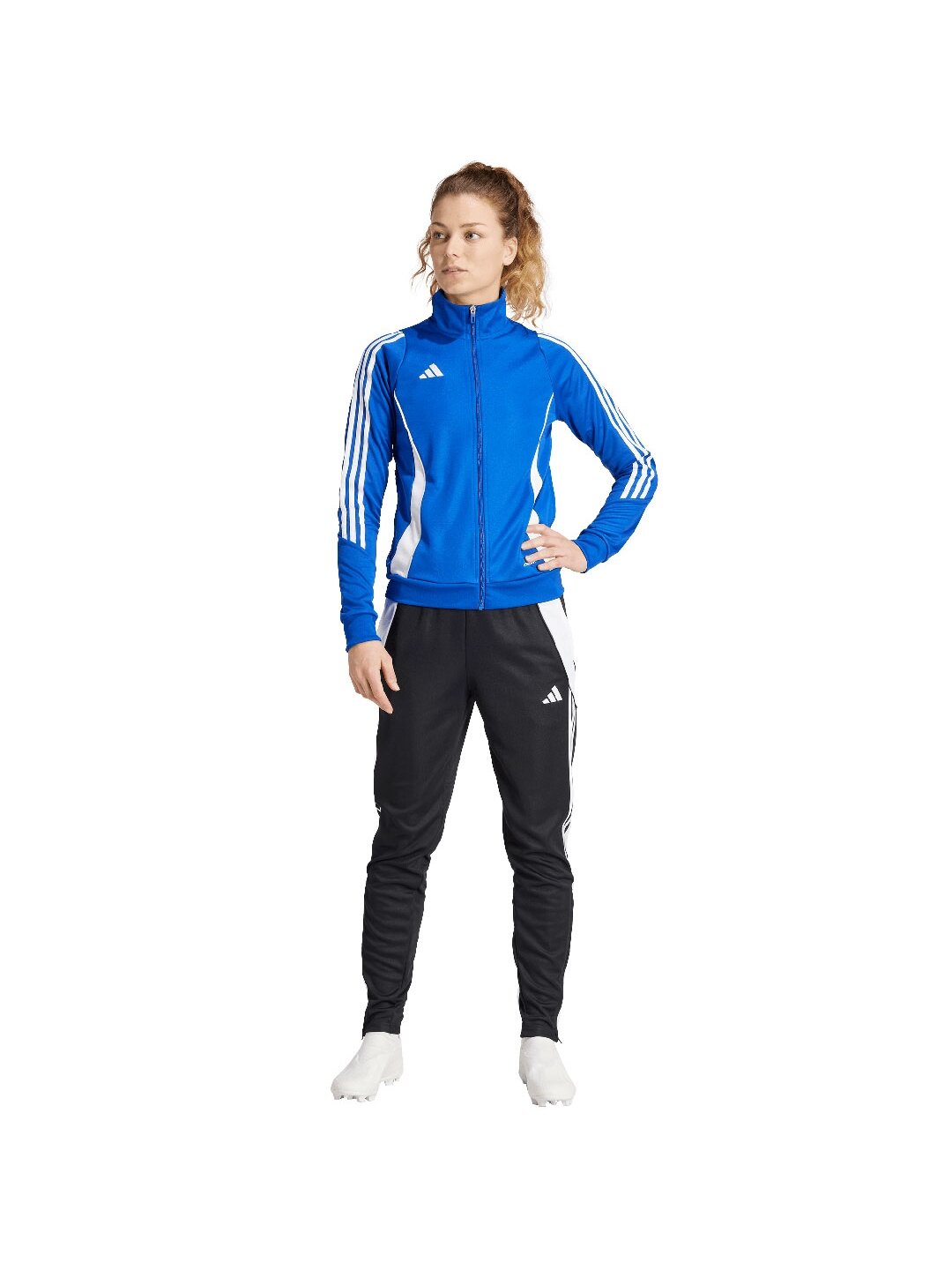 Adidas Tiro 24 Training moteriškas džemperis mėlynas IR7494 4 Adidas Tiro 24 Training moteriškas džemperis mėlynas IR7494 4