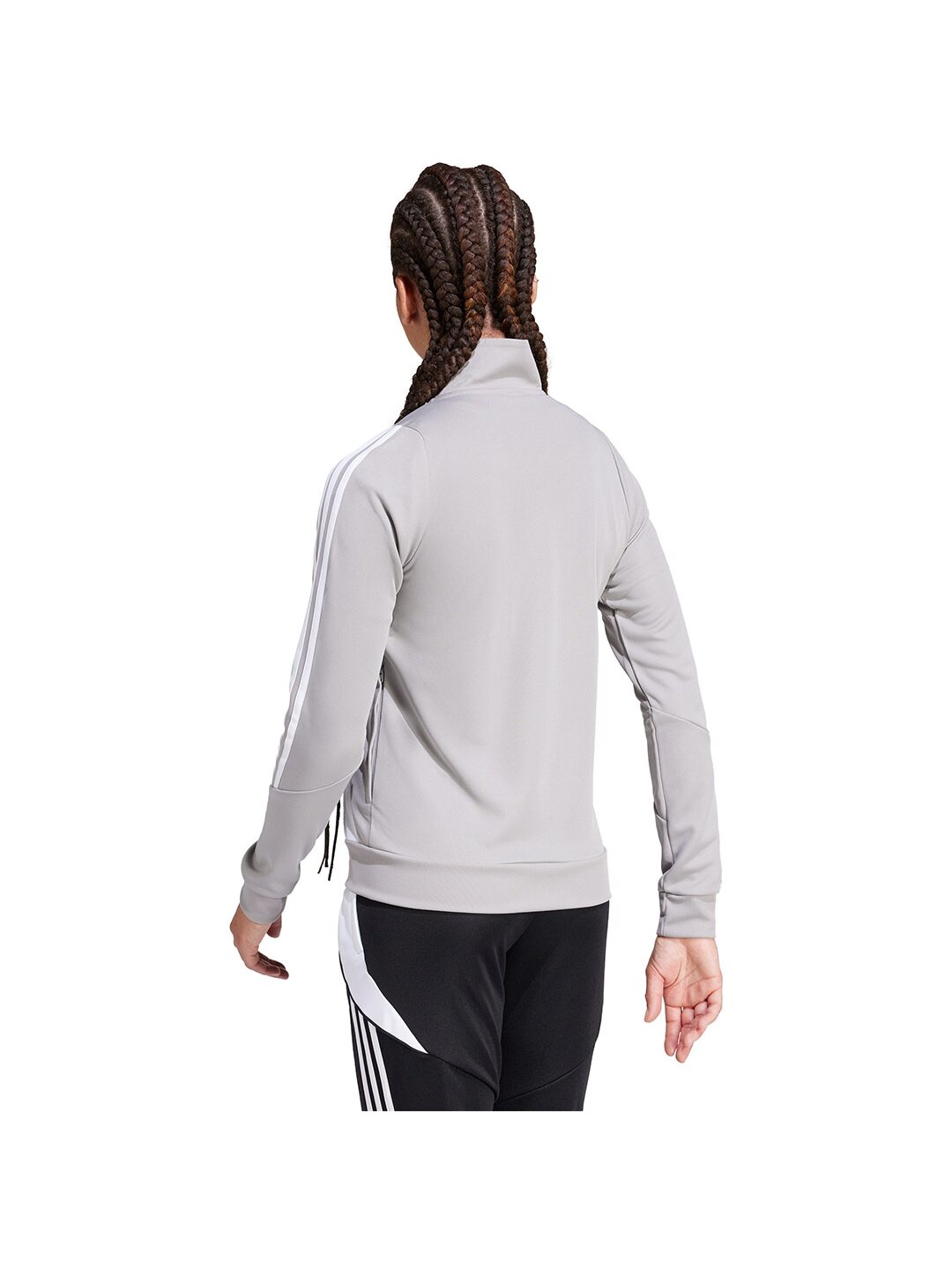 Adidas Tiro 24 Training moteriškas džemperis pilkas IR9500 1 Adidas Tiro 24 Training moteriškas džemperis pilkas IR9500 1
