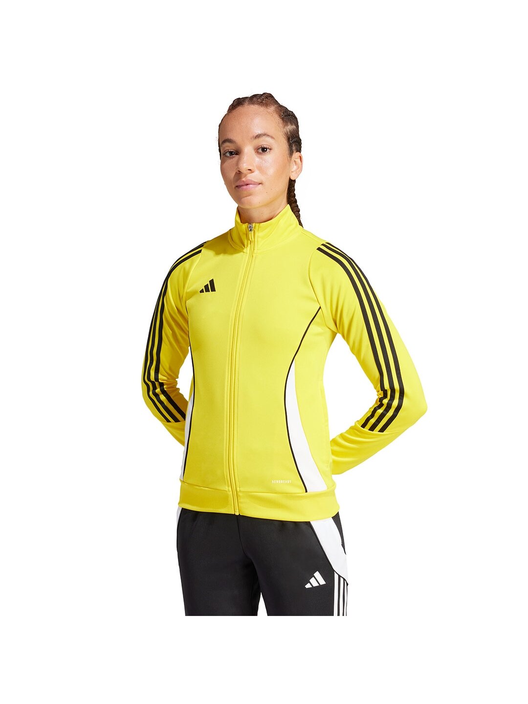 Adidas Tiro 24 Training moteriškas džemperis geltonas IR9498 2 Adidas Tiro 24 Training moteriškas džemperis geltonas IR9498 2