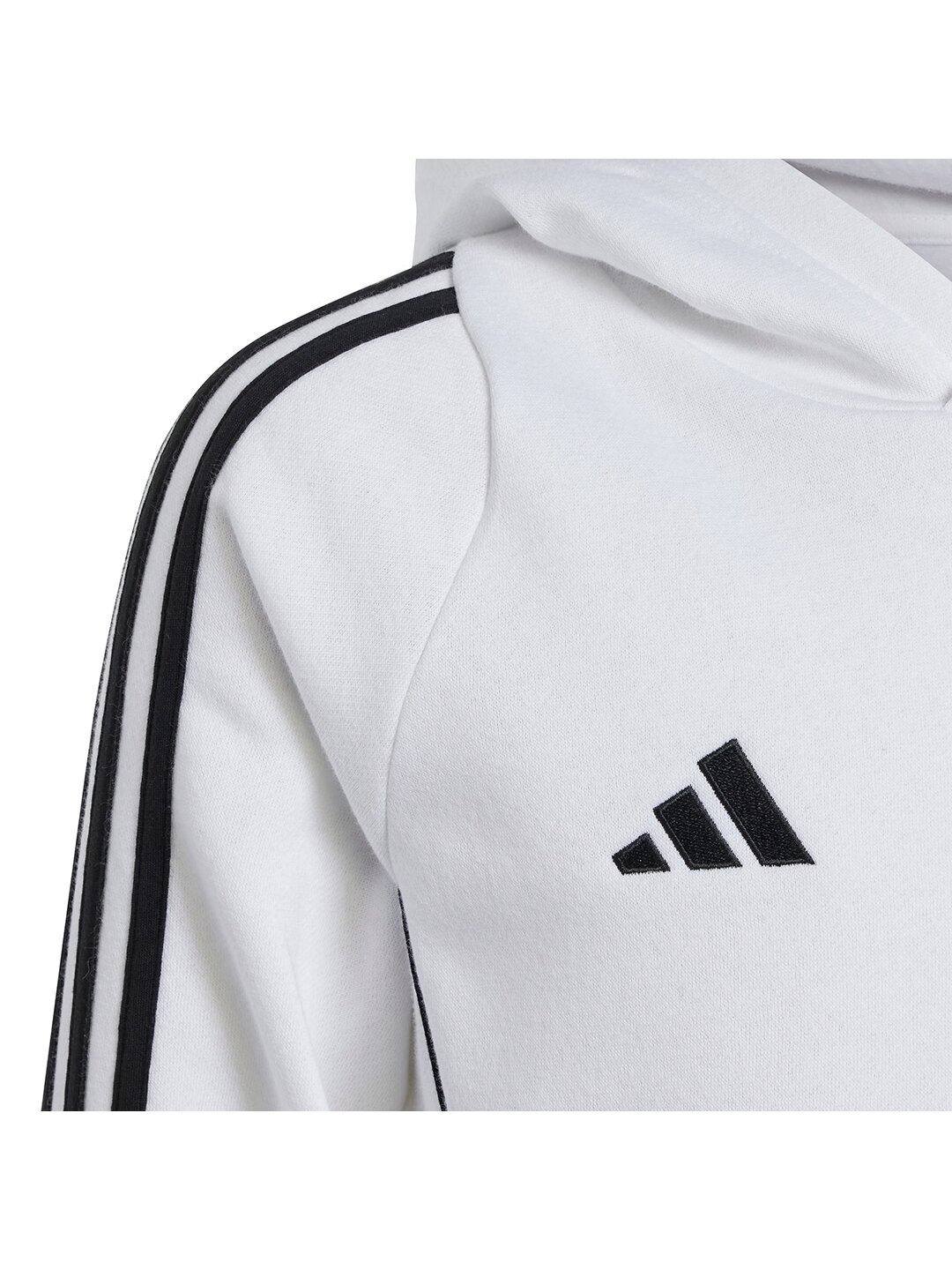 Adidas Tiro 24 Hooded Sweat vaikiškas džemperis, baltas IR7506 2 Adidas Tiro 24 Hooded Sweat vaikiškas džemperis, baltas IR7506 2