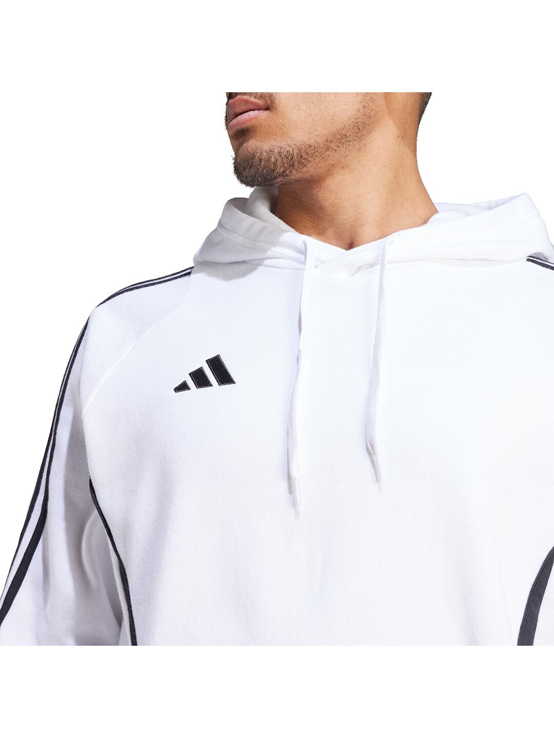 Adidas Tiro 24 Sweat Hooded vyriškas džemperis baltas IR7547
